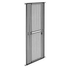 Extra Tall Pet Gate for Cats, 28-34 in Adjustable Width, 78.7 in High Dog Gate, with Pressure Mount Kit and Wall Mount Kit, 1.2 in Narrow Bar Spa