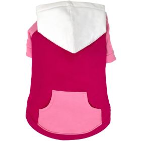 Color-Block Flex Fit Hoodie - Pink on Pink (Option: 3X-Large)