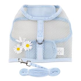 Blue Daisy Cool Mesh Netted Harness (Option: Large)