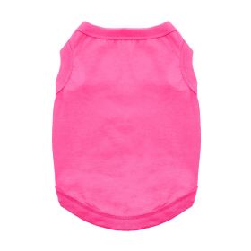 100% Cotton Dog Tanks - Rasberry Sorbet (Option: Small)